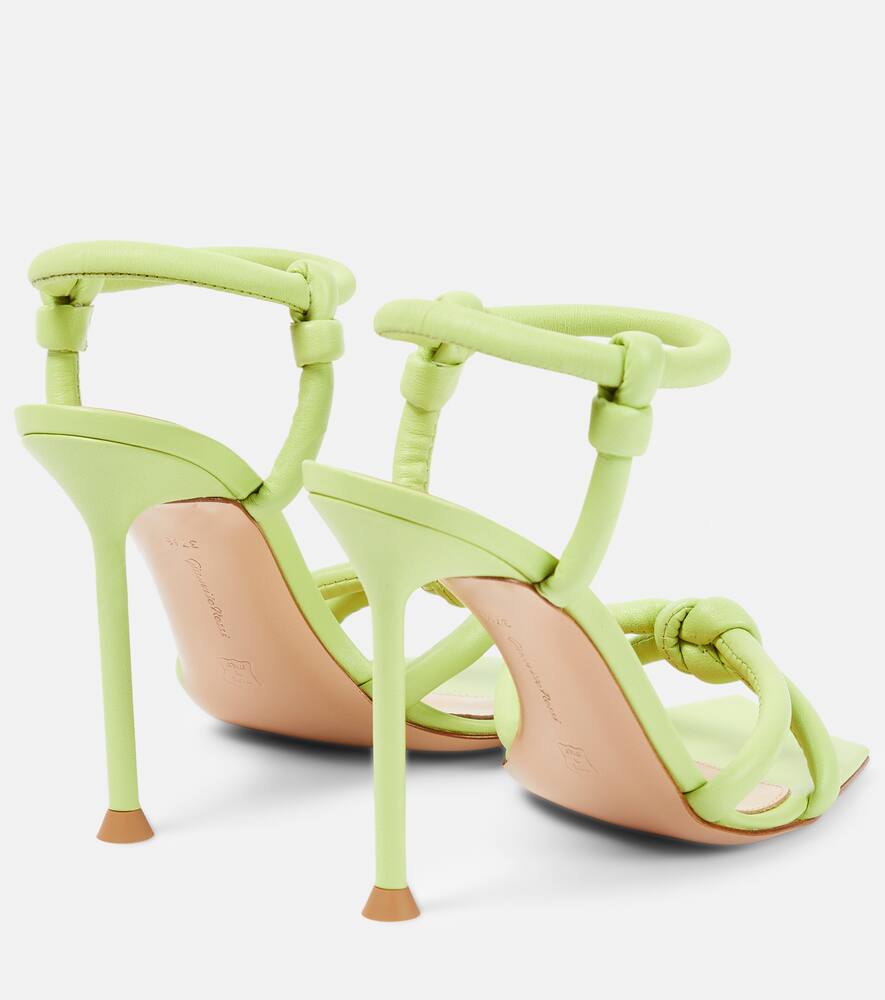 Gianvito Rossi Juno Leather Sandals In Green