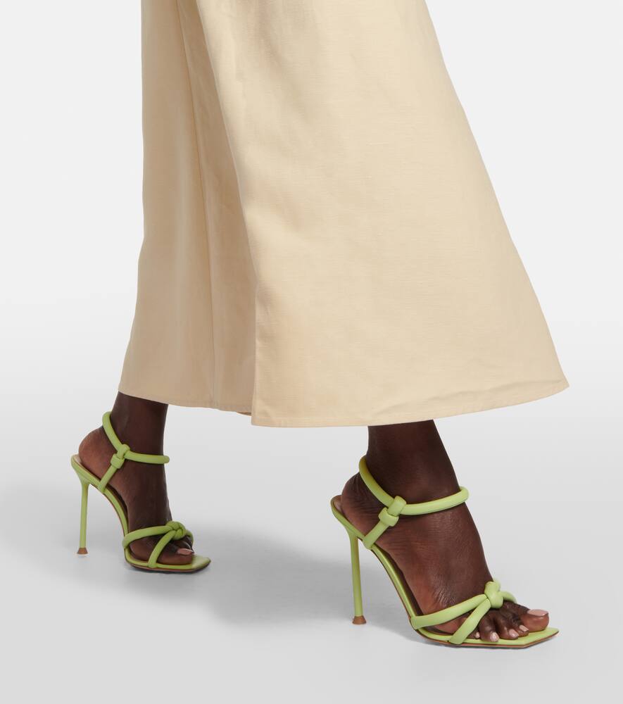 Gianvito Rossi Juno Leather Sandals In Green