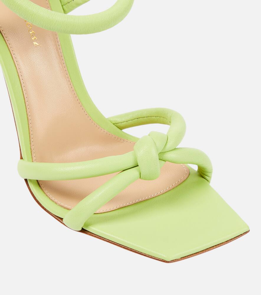 Gianvito Rossi Juno Leather Sandals In Green