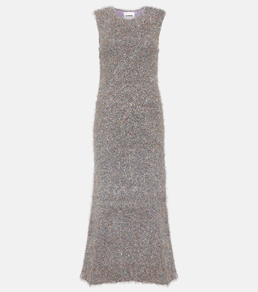 Jil Sander Lurex® metallic midi dress