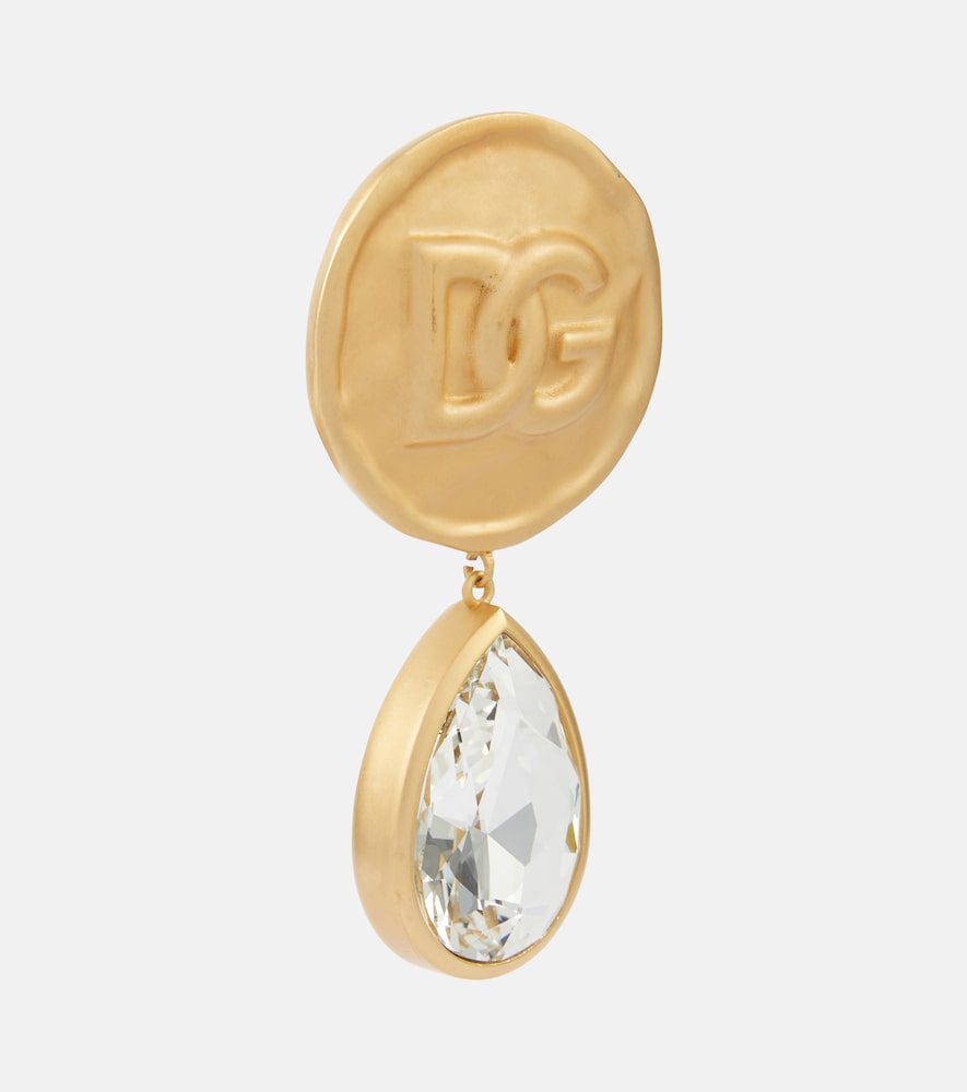  Dolce&gabbana Dolce&gabbana Dg Crystal-embellished Drop Earrings 