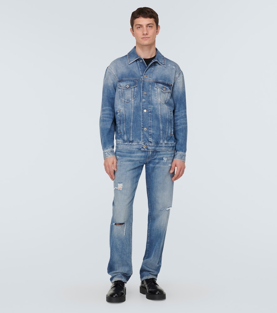  Dolce&gabbana Dolce&gabbana Distressed Straight Jeans 