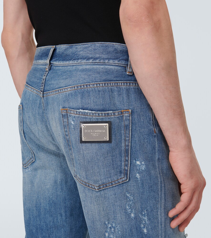  Dolce&gabbana Dolce&gabbana Distressed Straight Jeans 