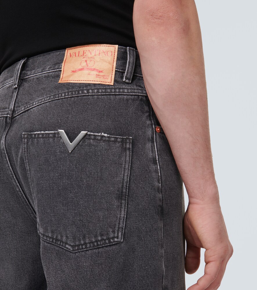  Valentino Valentino High-rise Wide-leg Jeans 