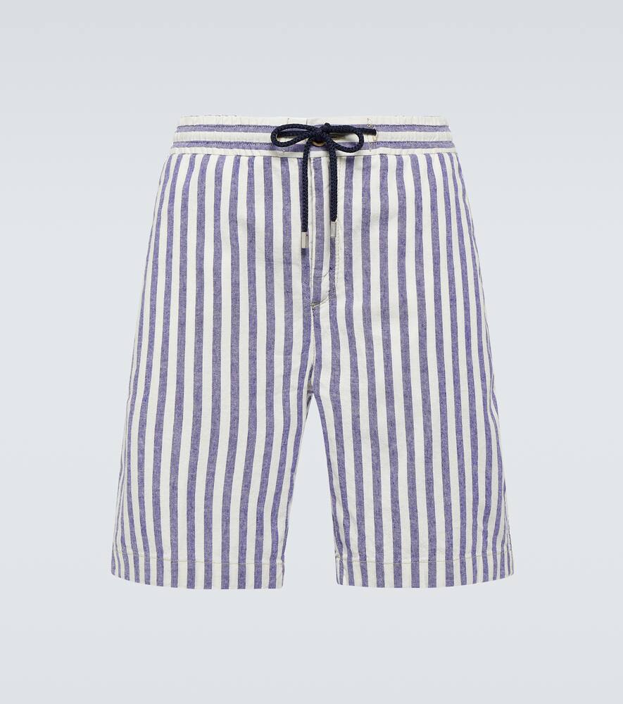 Vilebrequin Levant cotton and linen-blend Bermuda shorts