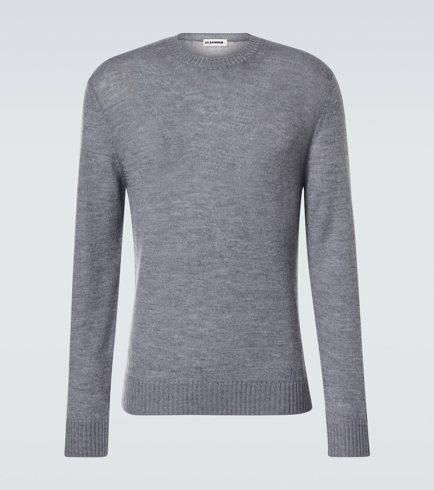 Jil Sander Virgin Wool-cashmere Sweater In Grau