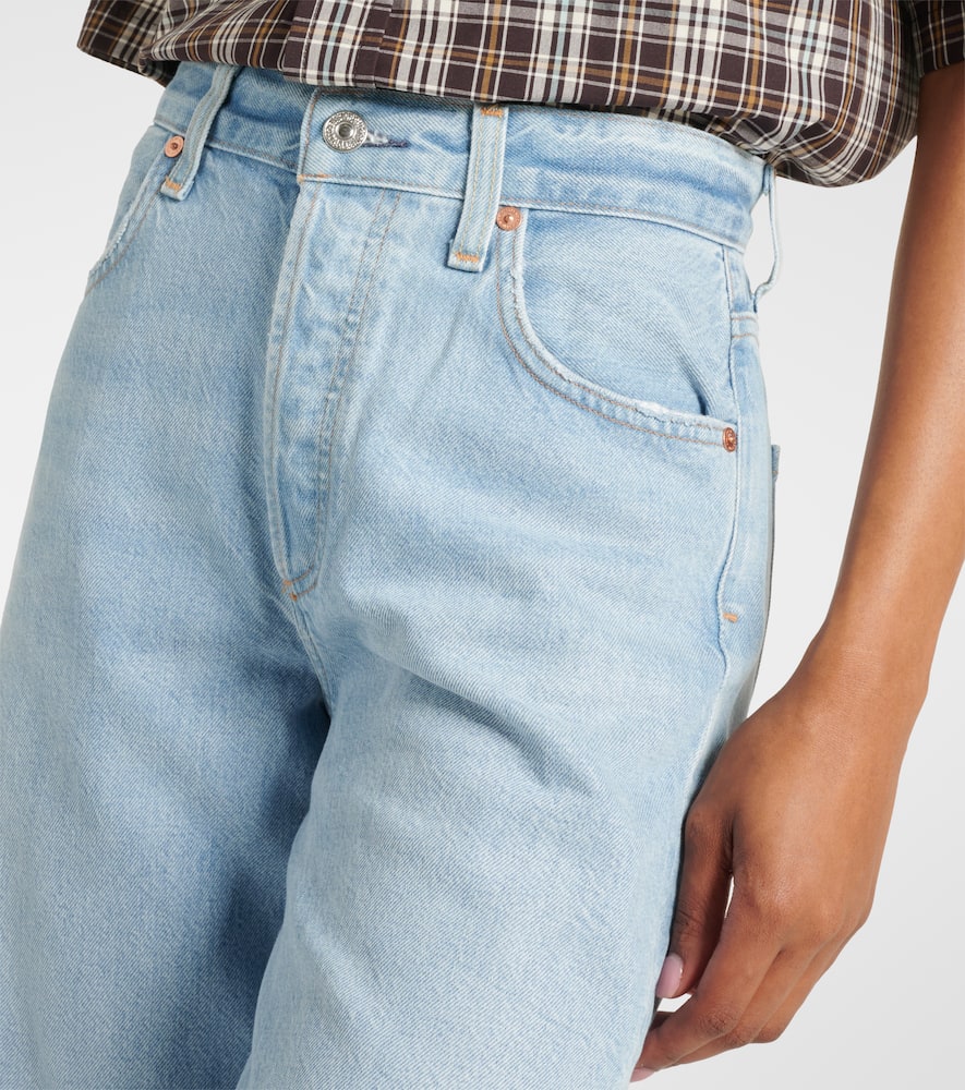 Citizen Of Humanity Annina High-rise Wide-leg Organic Jeans In Blue
