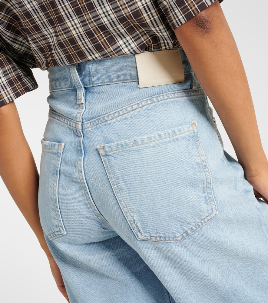 Citizen Of Humanity Annina High-rise Wide-leg Organic Jeans In Blue
