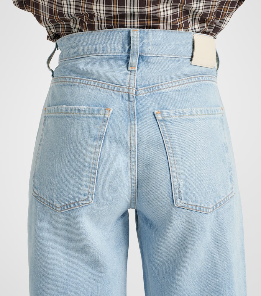 Citizen Of Humanity Annina High-rise Wide-leg Organic Jeans In Blue