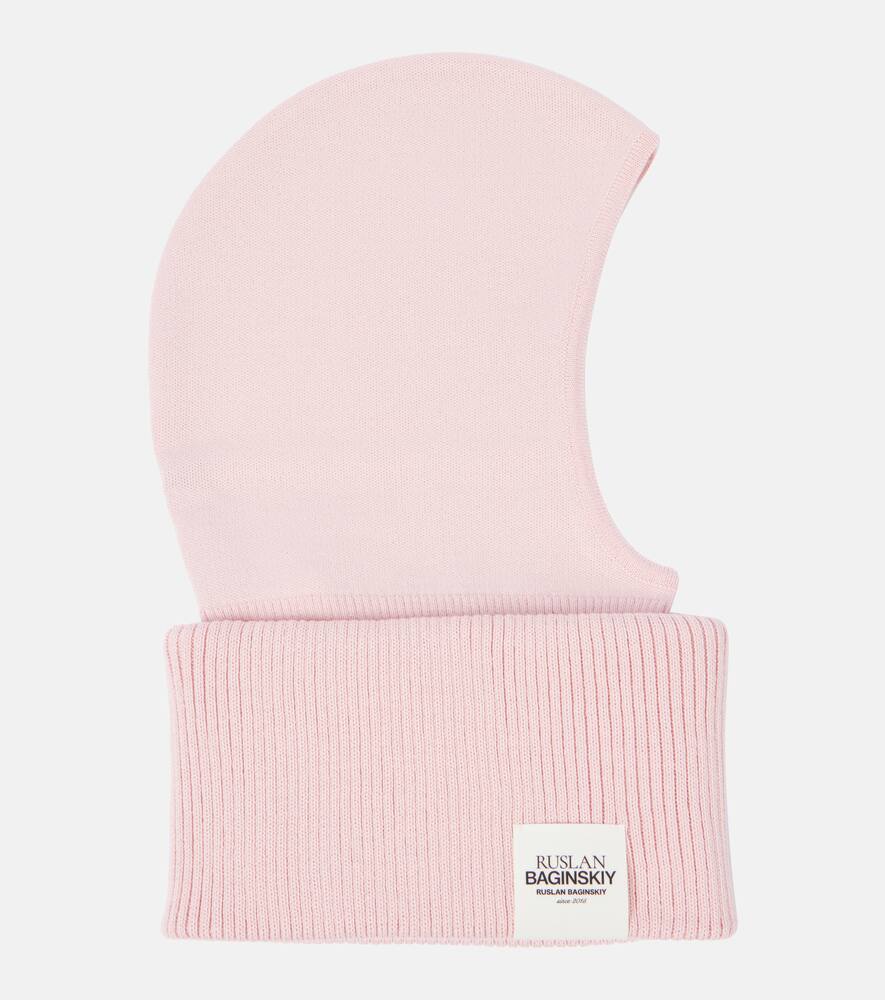 Ruslan Baginskiy Wool-blend Ski Mask In Pink