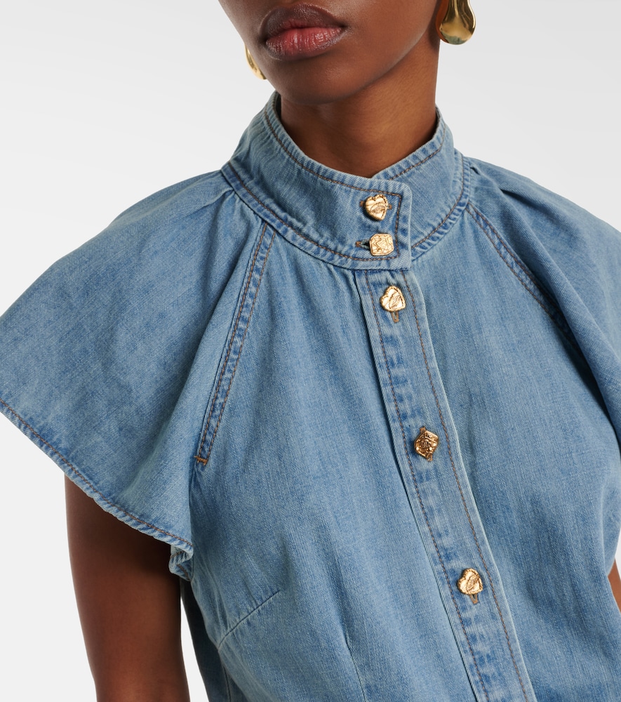  Zimmermann Zimmermann Camisa Crush De Denim 