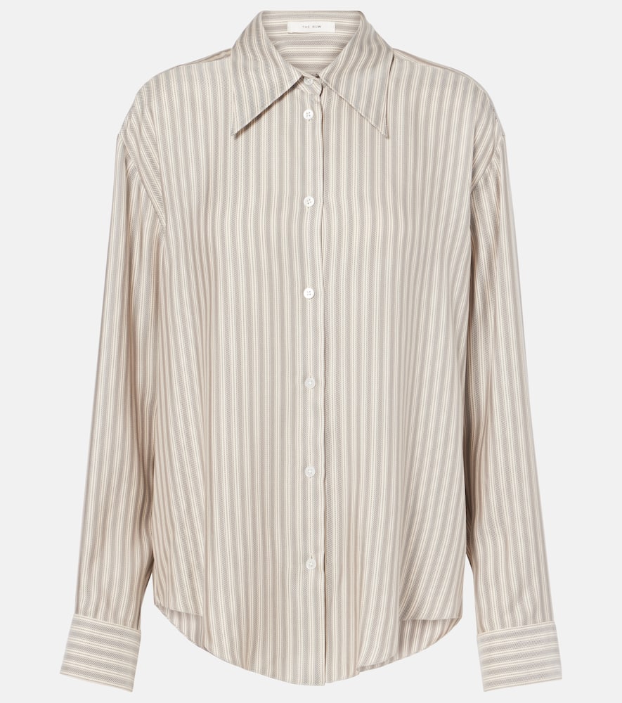 THE ROW PARAVE STRIPED SILK SHIRT