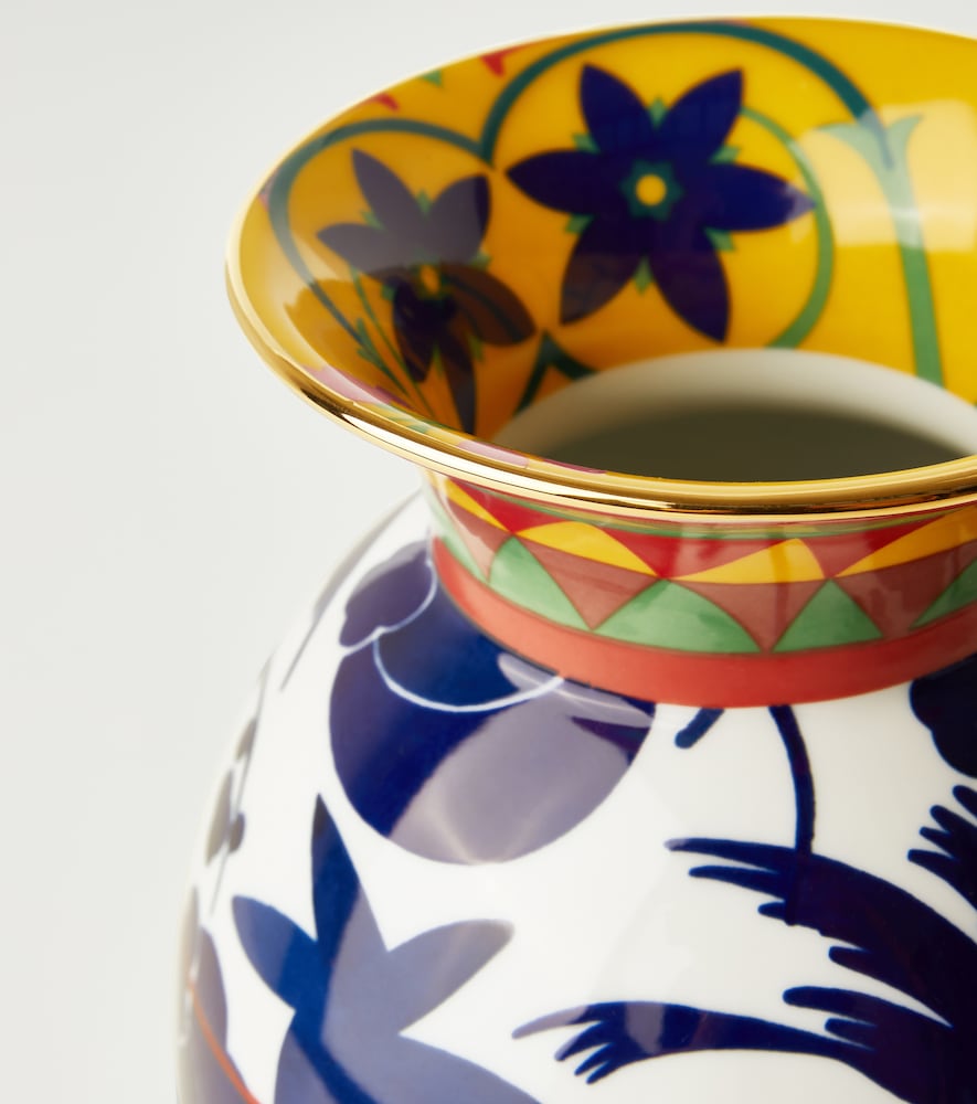 Wildbird Blu Porcelain Vase