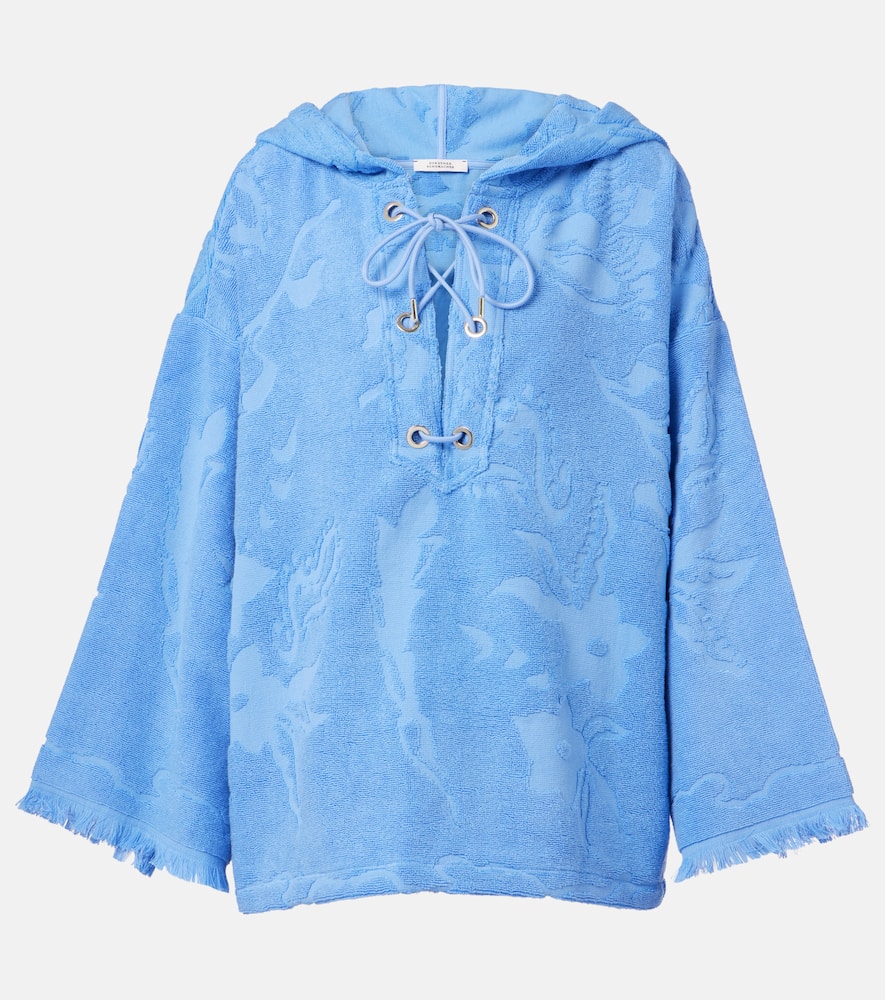 Cosy Towelling cotton terry hoodie