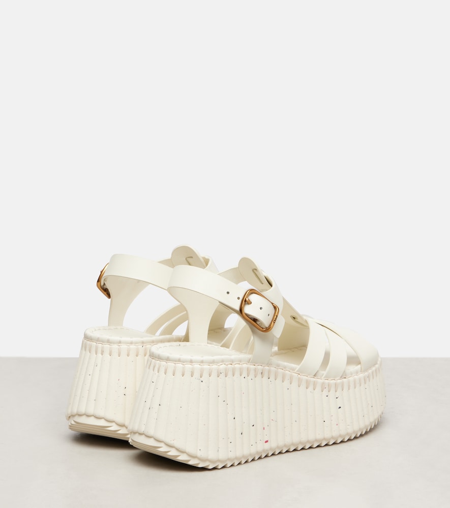  Chloe Chloé Plateausandalen Nama 80 Aus Leder 