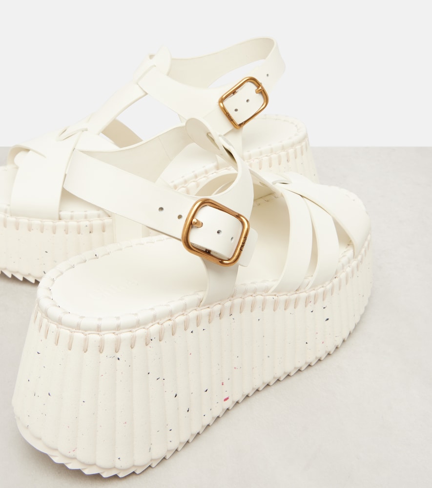  Chloe Chloé Plateausandalen Nama 80 Aus Leder 