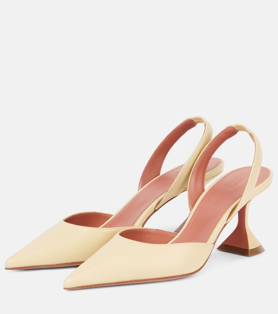  Amina Muaddi Amina Muaddi Slingback-pumps Holli 70 Aus Leder 