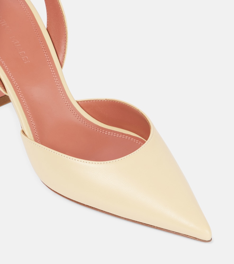  Amina Muaddi Amina Muaddi Slingback-pumps Holli 70 Aus Leder 