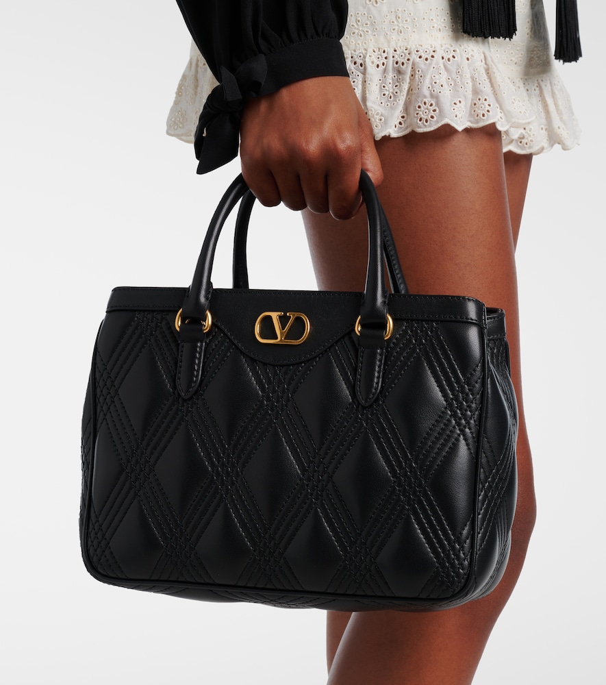 Valentino Garavani Quiltie 67 Small leather tote bag