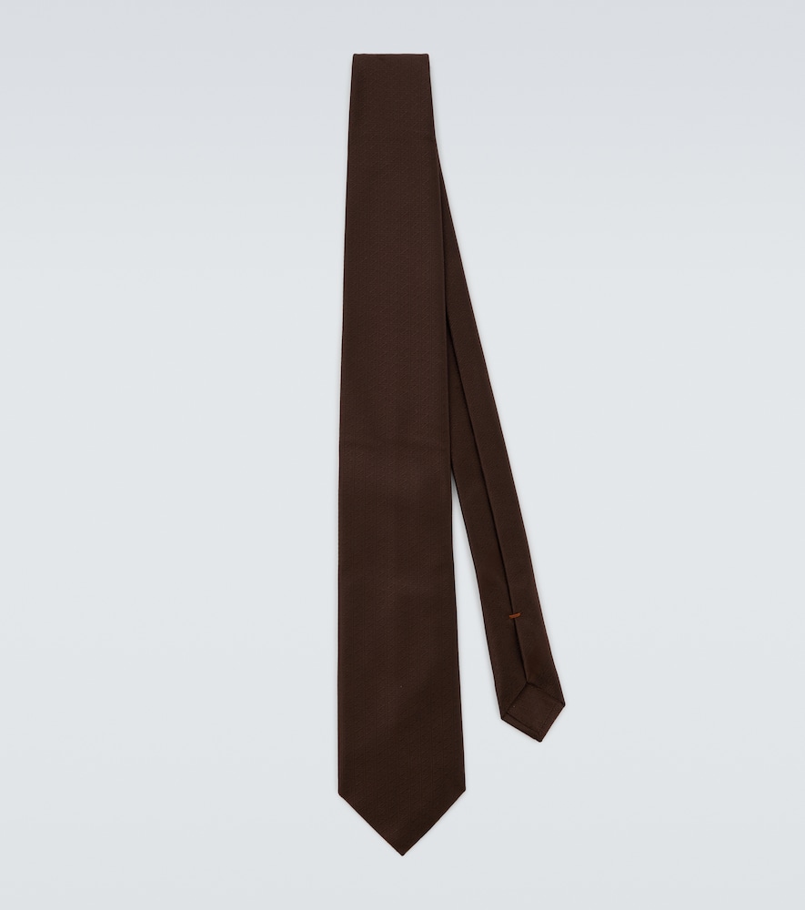 Zegna Silk jacquard tie