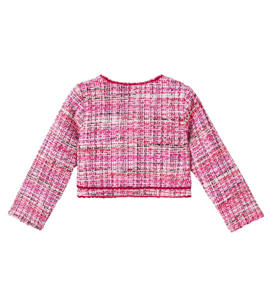 Patachou Cotton-blend Tweed Jacket In Multi