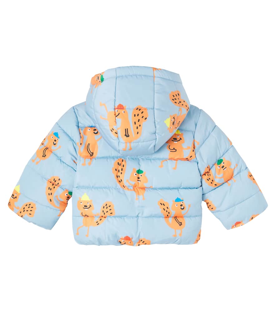 Stella Mccartney Baby Printed Puffer Jacket In Blue
