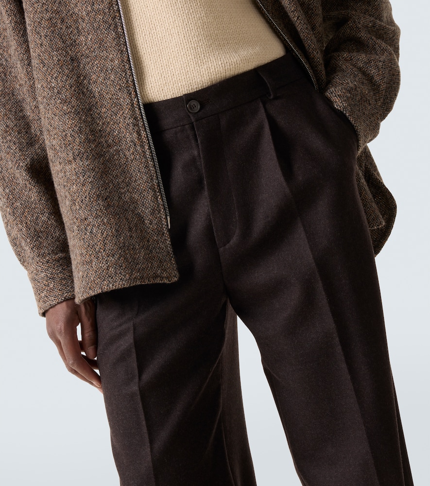  Dries Van Noten Dries Van Noten Weite Hose Aus Wollflanell 