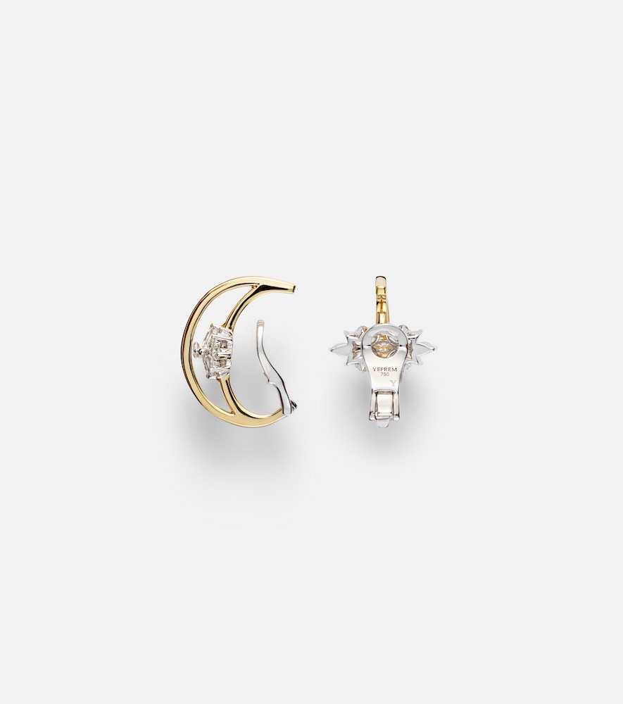  Yeprem Yeprem Clip-ohrringe Golden Strada Aus 18kt Gelbgold Mit Diamanten 