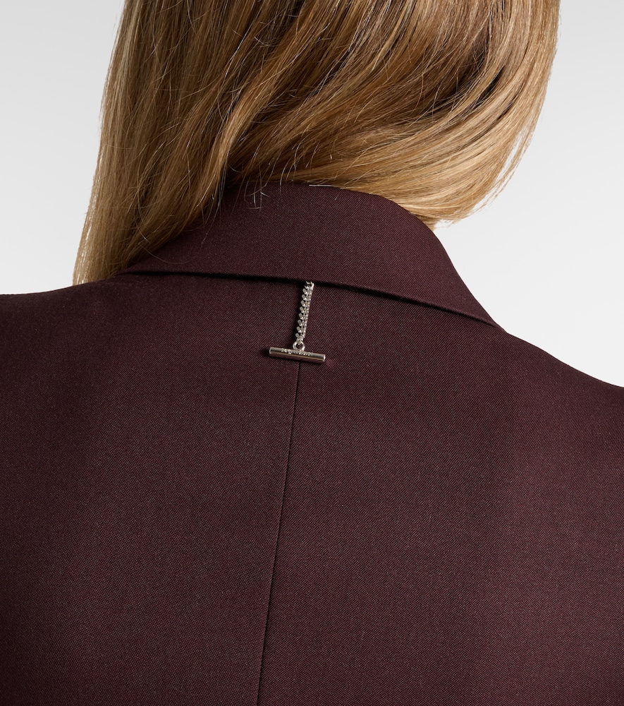 Mcqueen Mcqueen Wool Grain De Poudre Blazer 