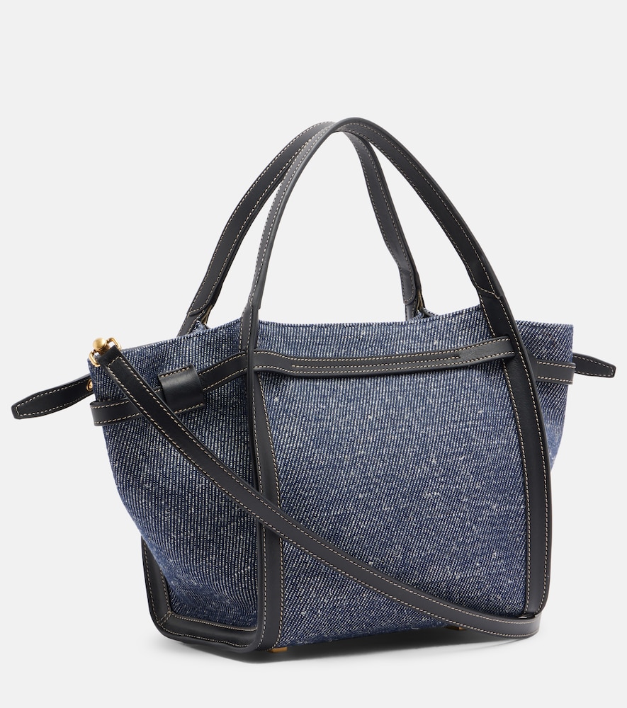  Tod's Tod's Tote Bag Tim Small Aus Denim Mit Leder 