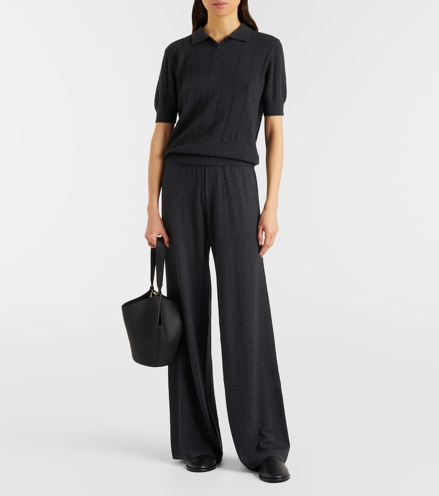 Lisa Yang Aina cotton and cashmere wide-leg pants