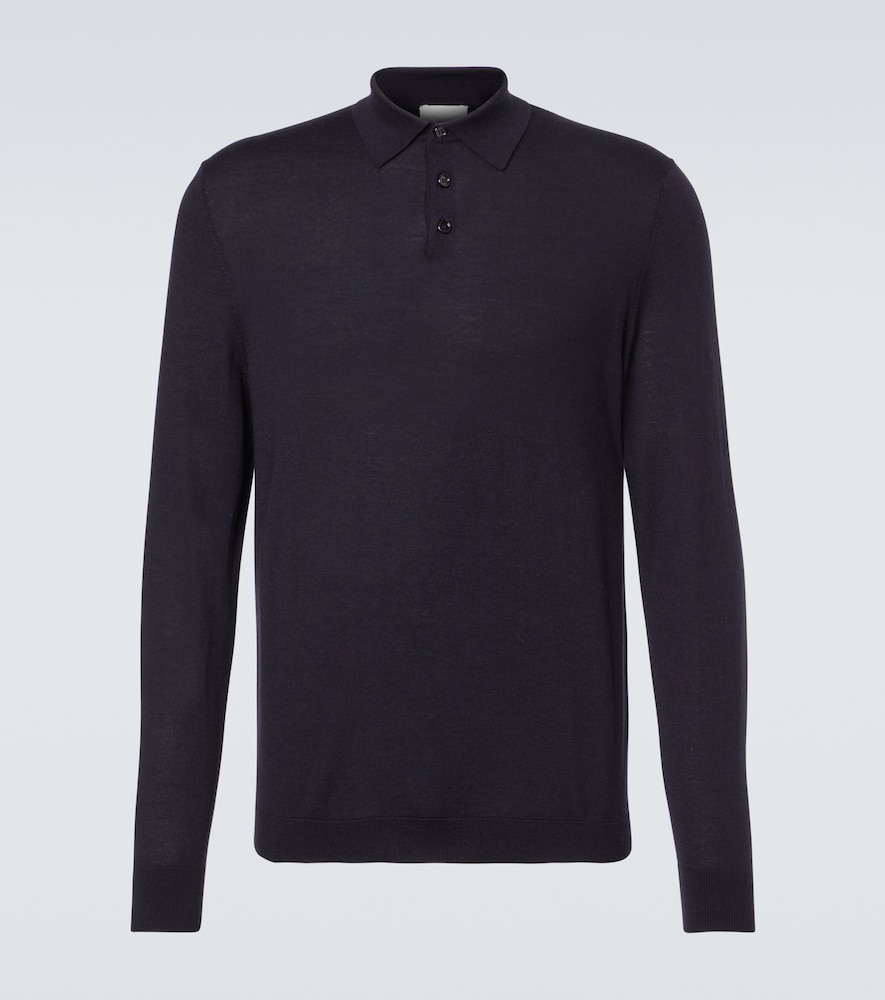 Allude Virgin Wool Polo Sweater