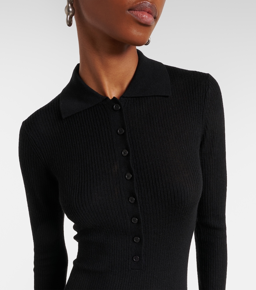 Solana Wool, Silk, And Cashmere Bodysuit