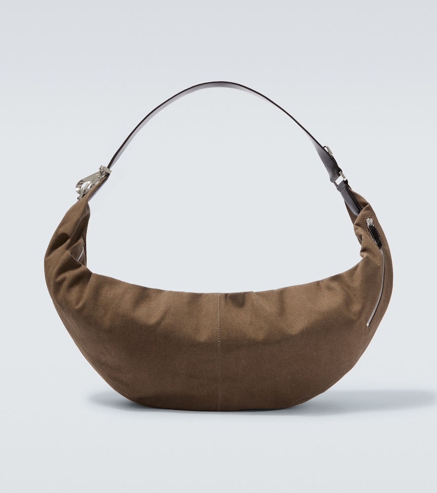 Lemaire Men's Brown Xl Quiver Clip Cotton Canvas Shoulder Bag - Mytheresa