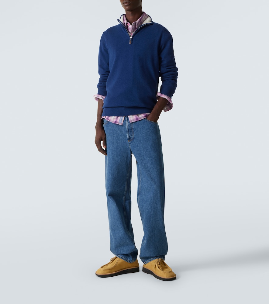  Arch4 Arch4 Mr Fenchurch Cashmere Half-zip Sweater 