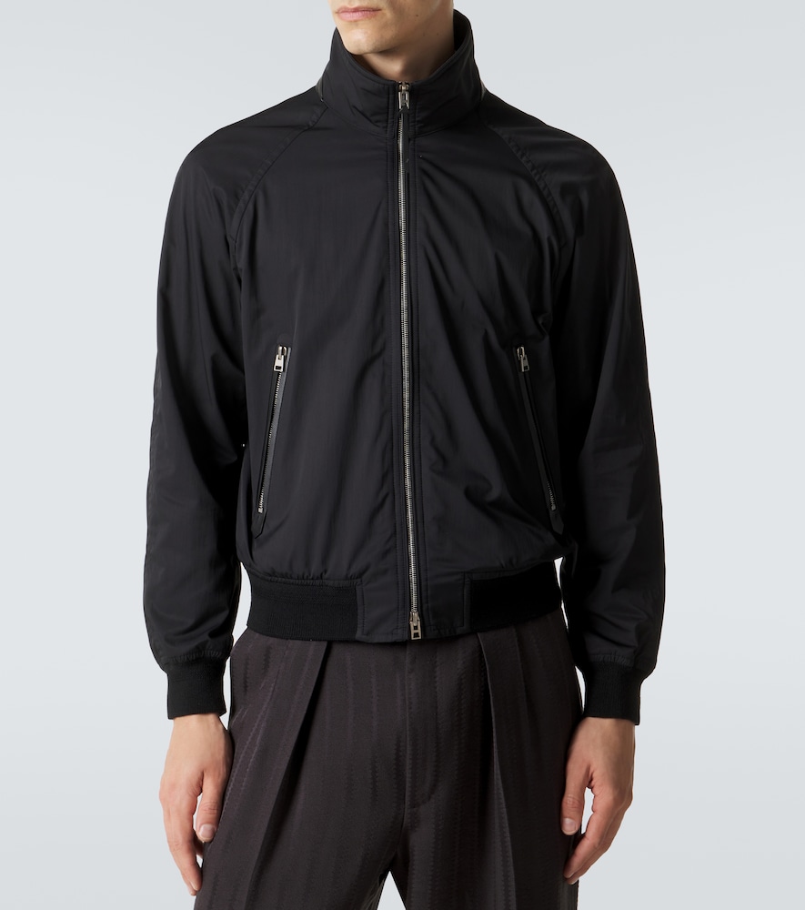 Tom Ford Leather-trimmed jacket | Thumbnail 4 Tom Ford Leather-trimmed jacket | Thumbnail 4