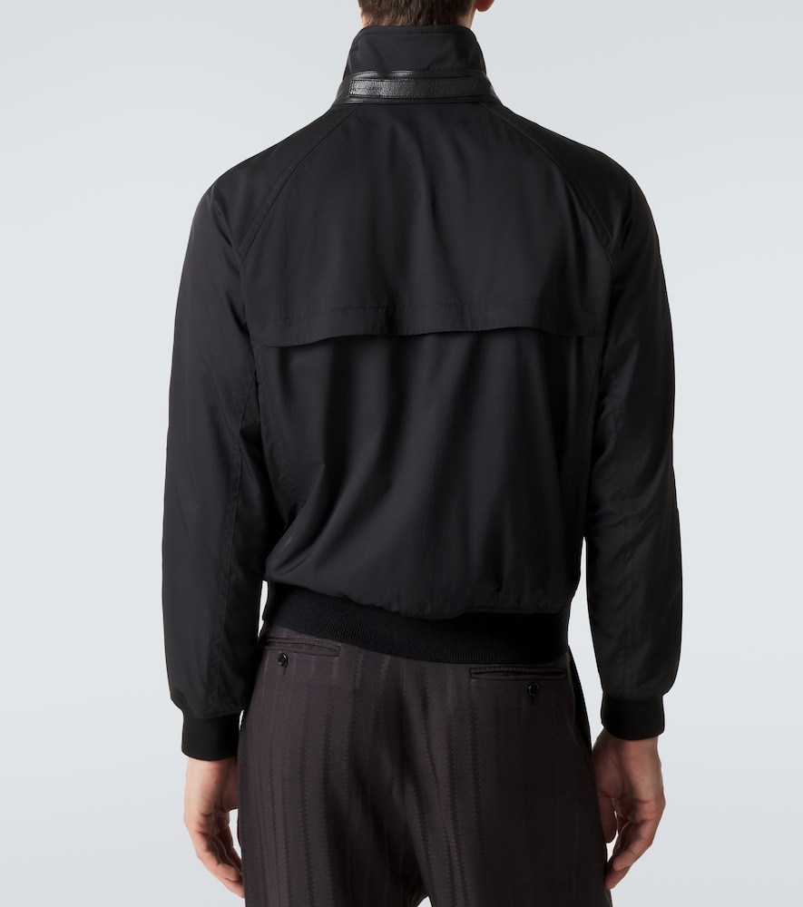 Tom Ford Leather-trimmed jacket | Thumbnail 2 Tom Ford Leather-trimmed jacket | Thumbnail 2
