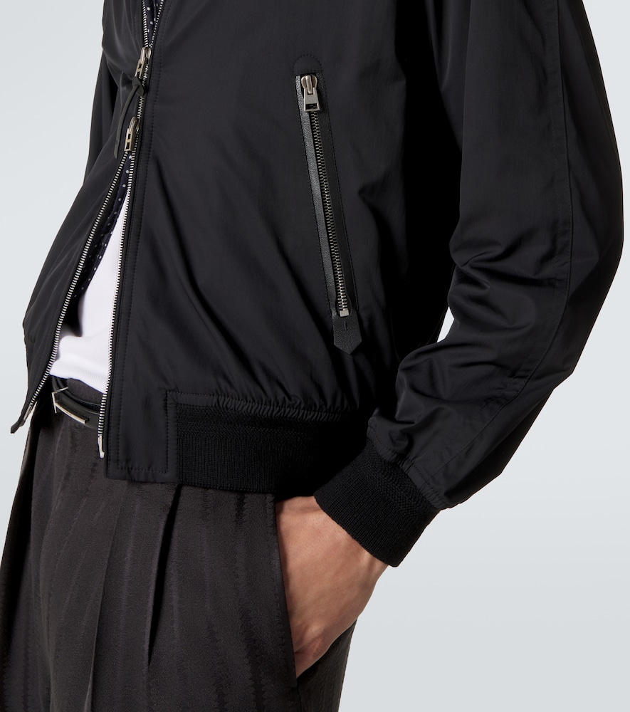 Tom Ford Leather-trimmed jacket | Thumbnail 3 Tom Ford Leather-trimmed jacket | Thumbnail 3