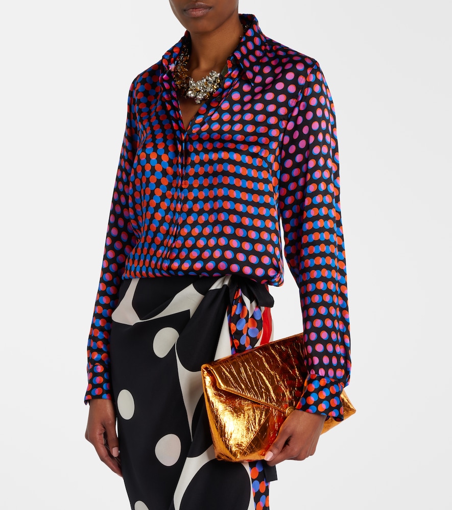 Dries Van Noten Polka-dot silk shirt