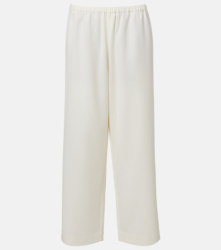 Rohe Róhe Wool-blend cropped wide-leg pants