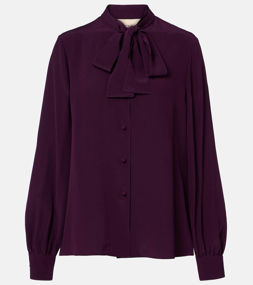 Blusa in crÃªpe de chine di seta