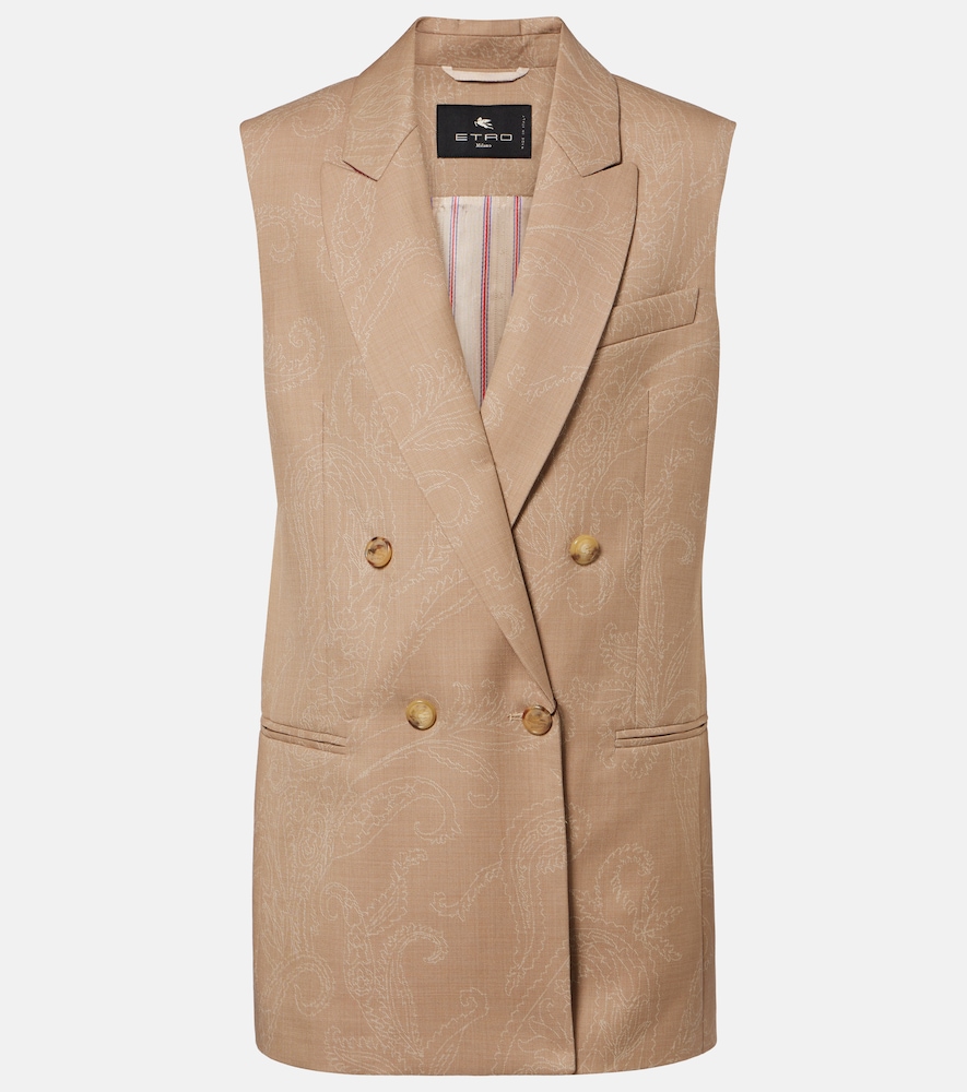Gilet in lana jacquard