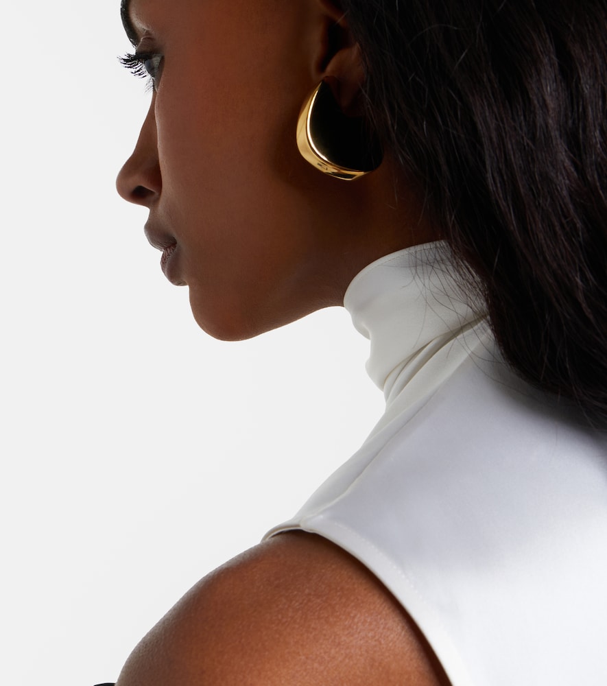 Medium Gold-Plated Sterling Silver Earrings