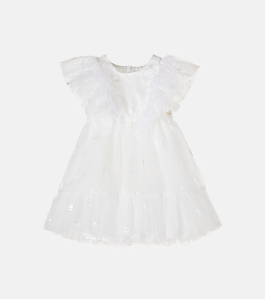 Baby – Abito in tulle con ricamo