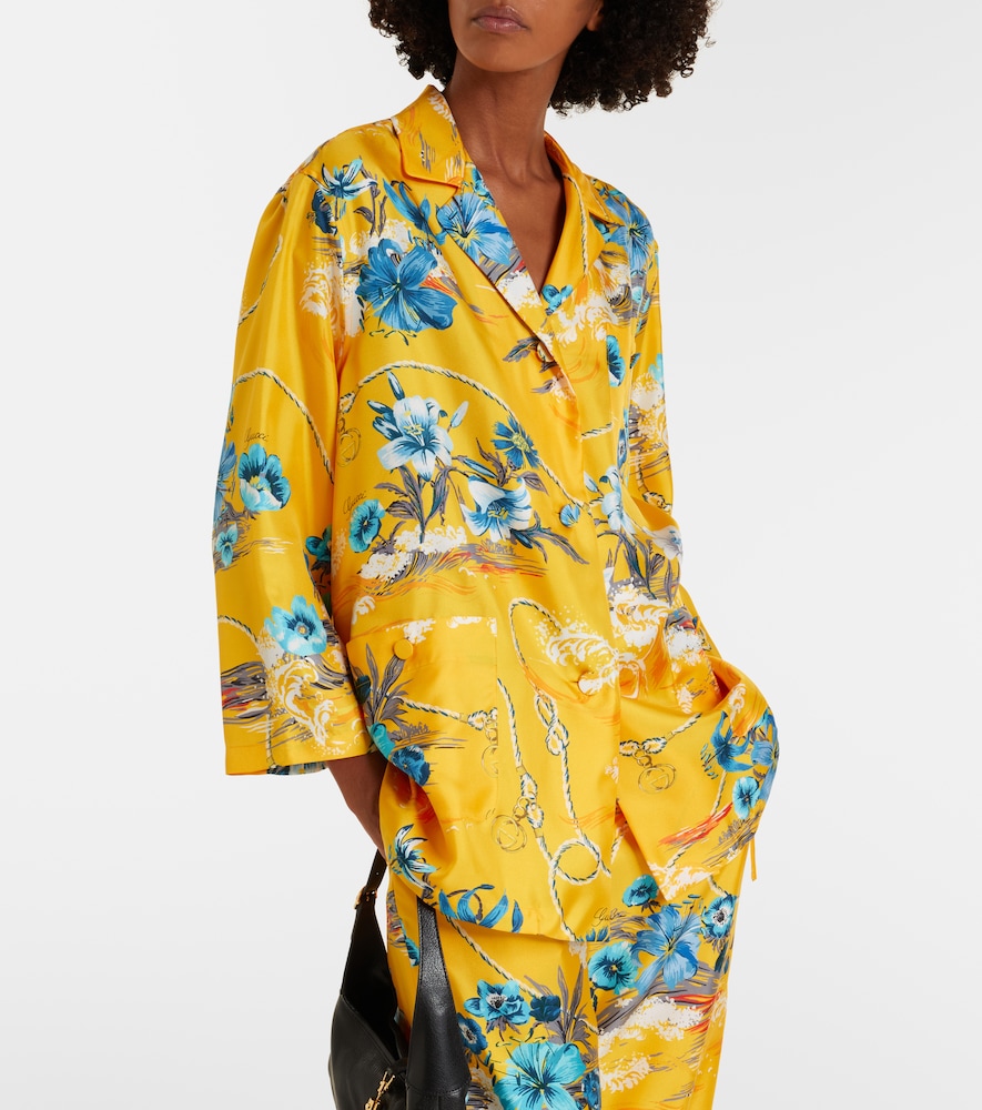 Gucci Floral silk twill shirt