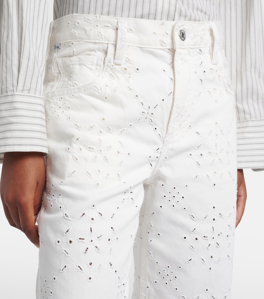 Lindz Broderie Anglaise Straight Jeans