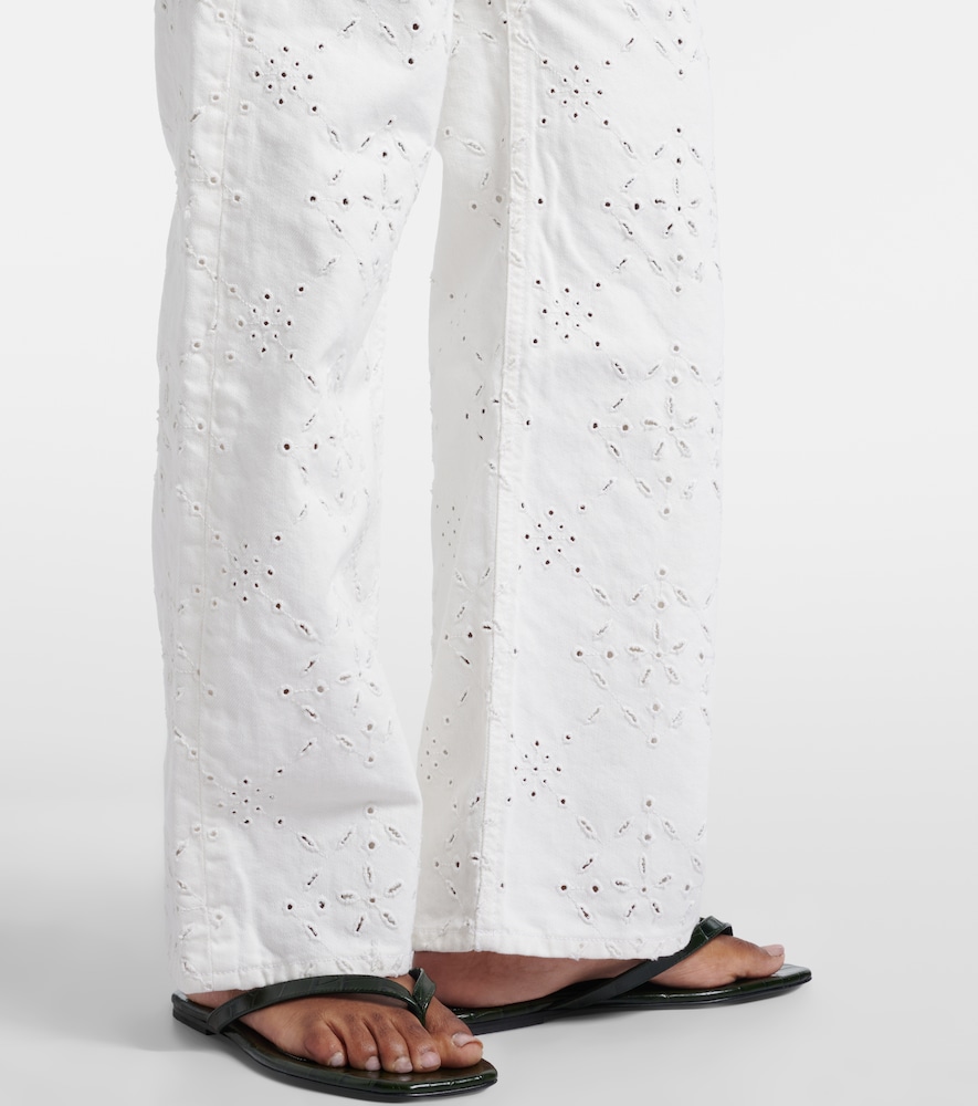 Lindz Broderie Anglaise Straight Jeans