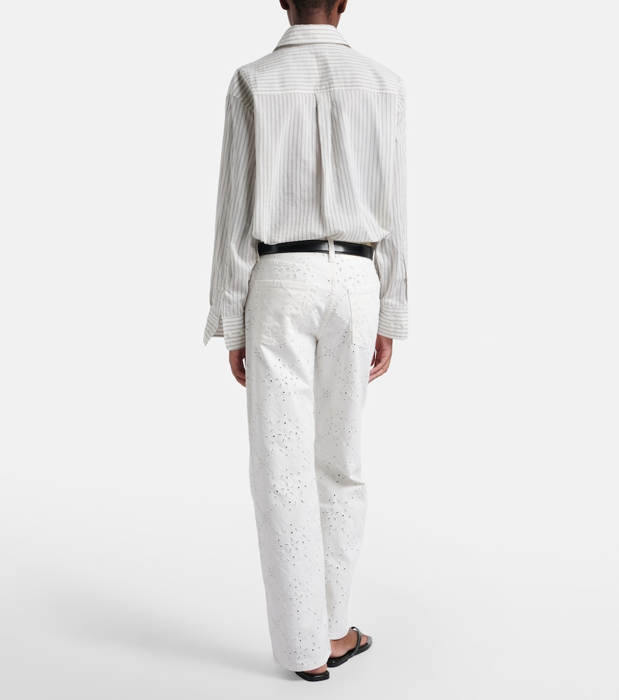 Lindz Broderie Anglaise Straight Jeans