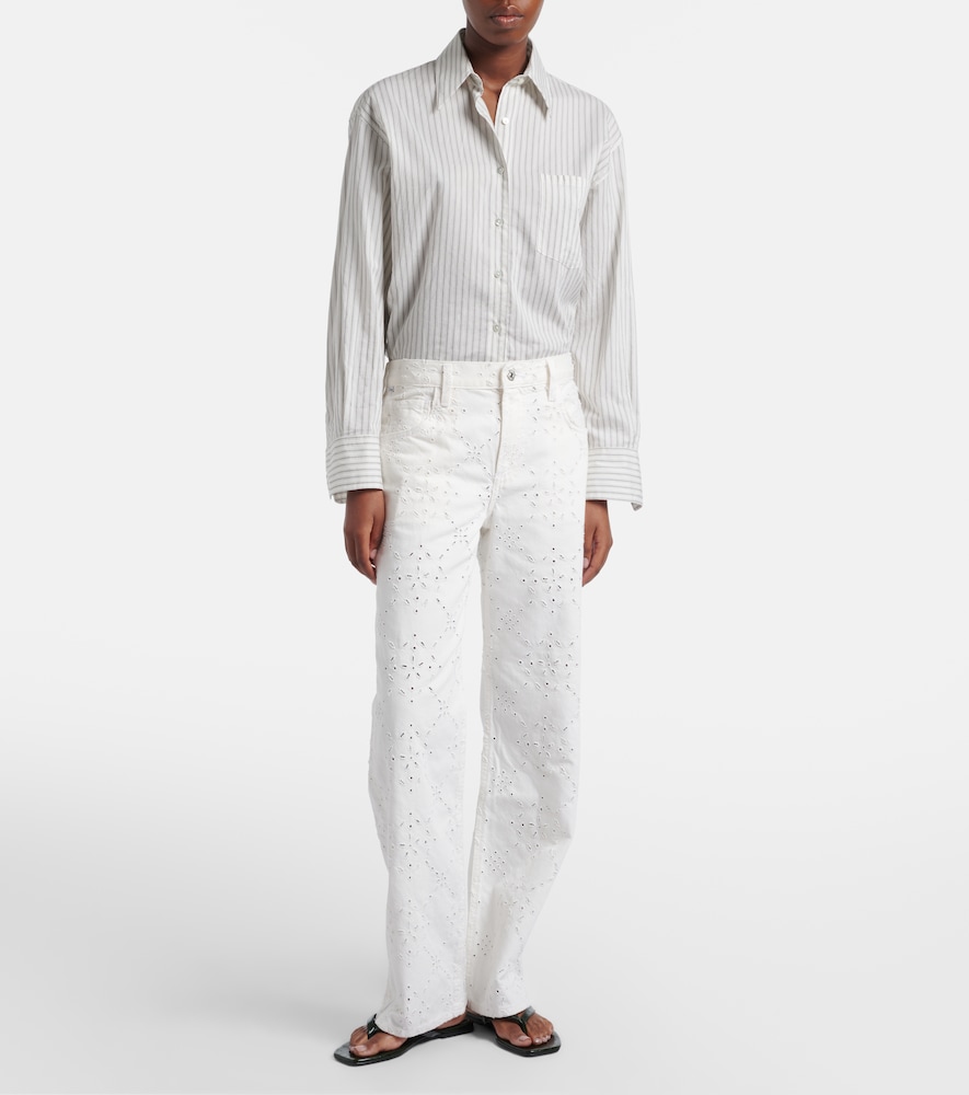 Lindz Broderie Anglaise Straight Jeans