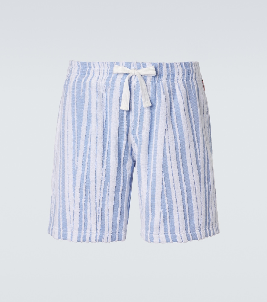 Orlebar Brown Trevon striped cotton toweling shorts